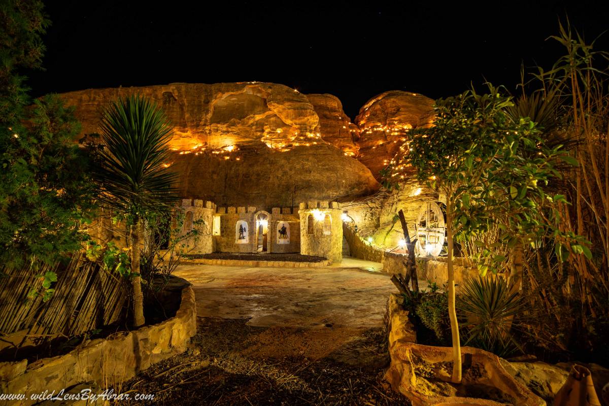 Seven Wonders Bedouin Campsite at night