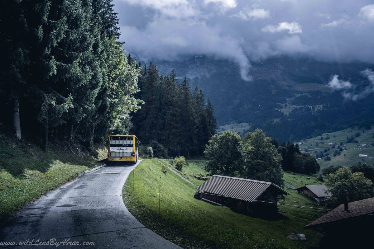 Bus from Grindelwald to Bussalp