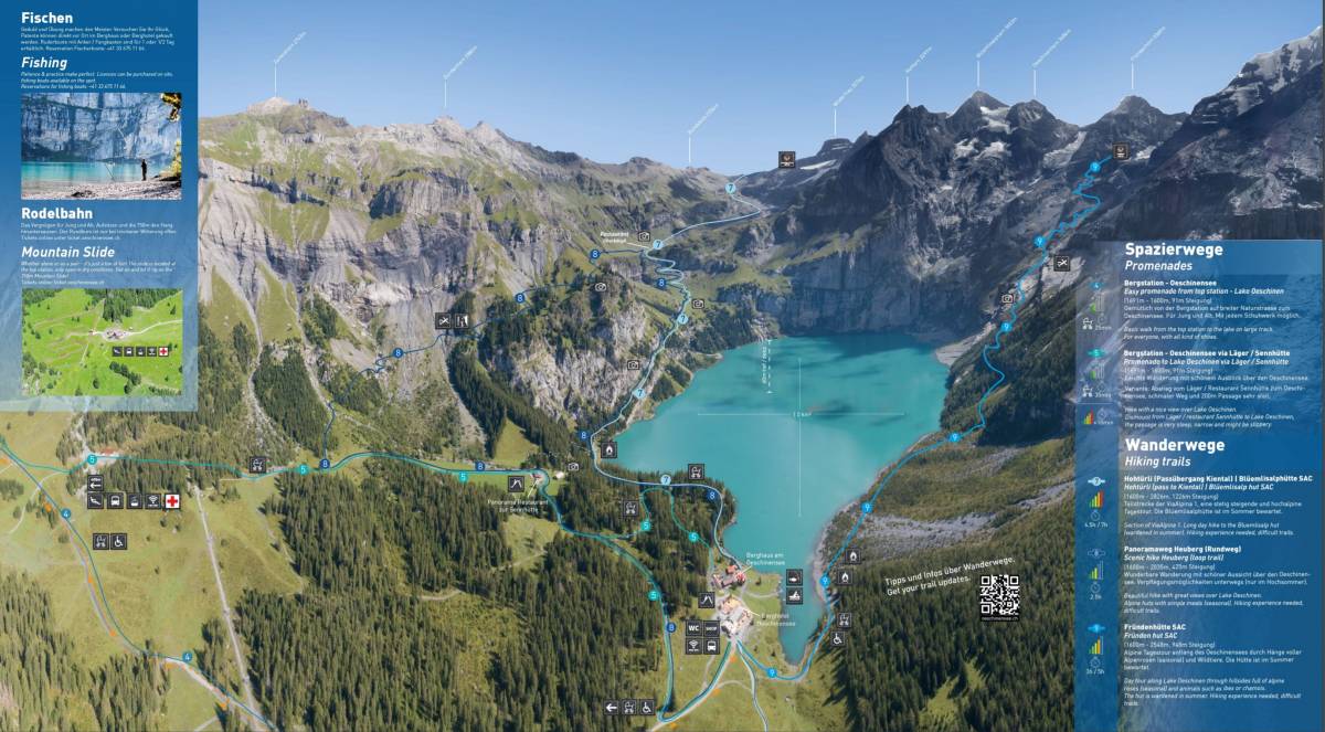 Oeschinensee Map (courtesy of oeschinensee.ch)