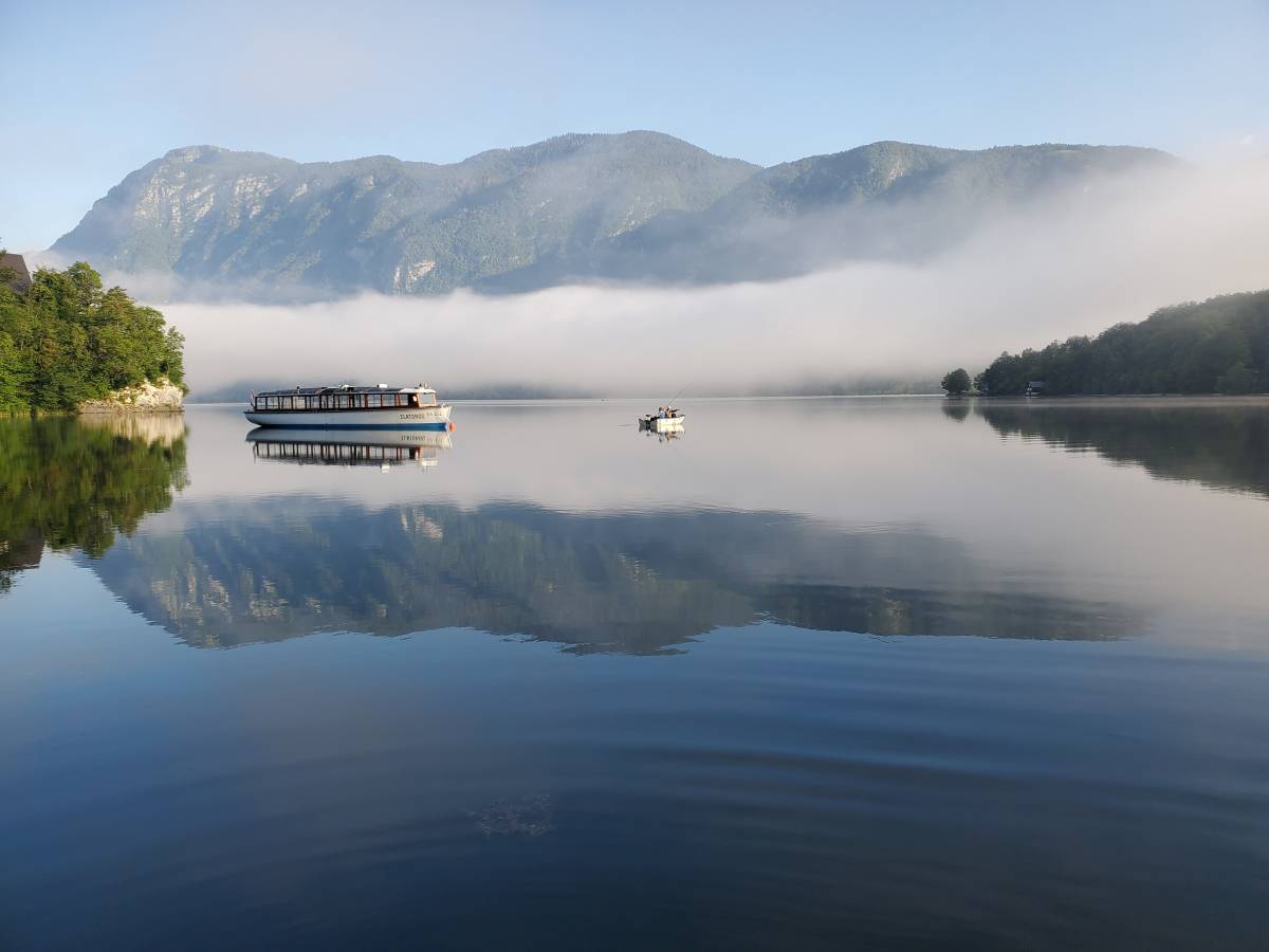 Lake Bohinj in Fog