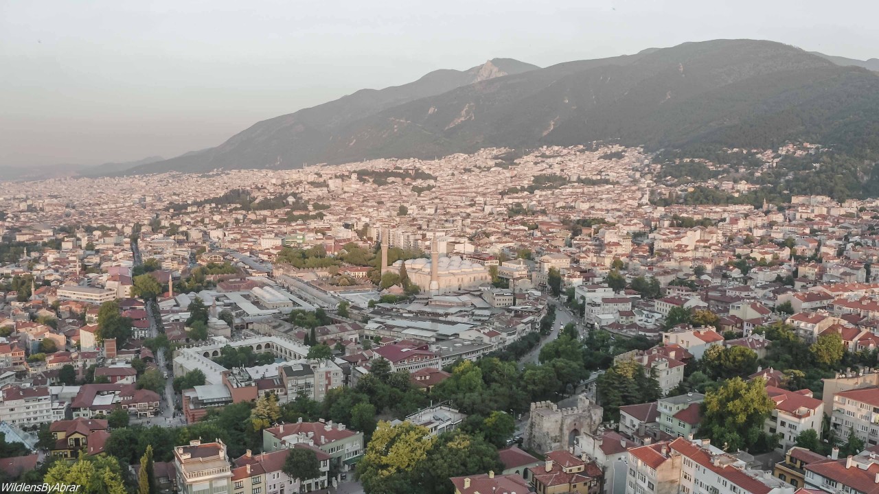 City of Bursa and Uludag Mountains in the Background