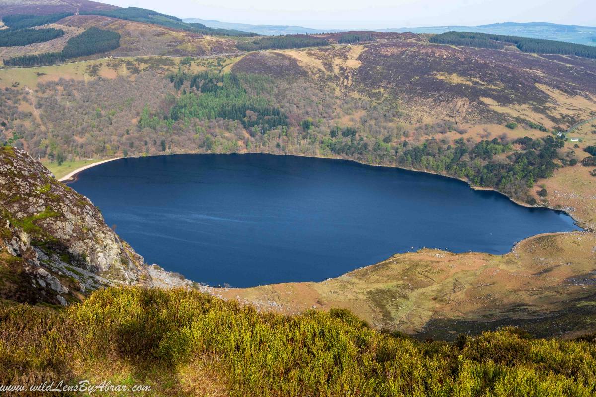 The Guinness Lake or Lough Tay in the Wicklow Mountains National Park