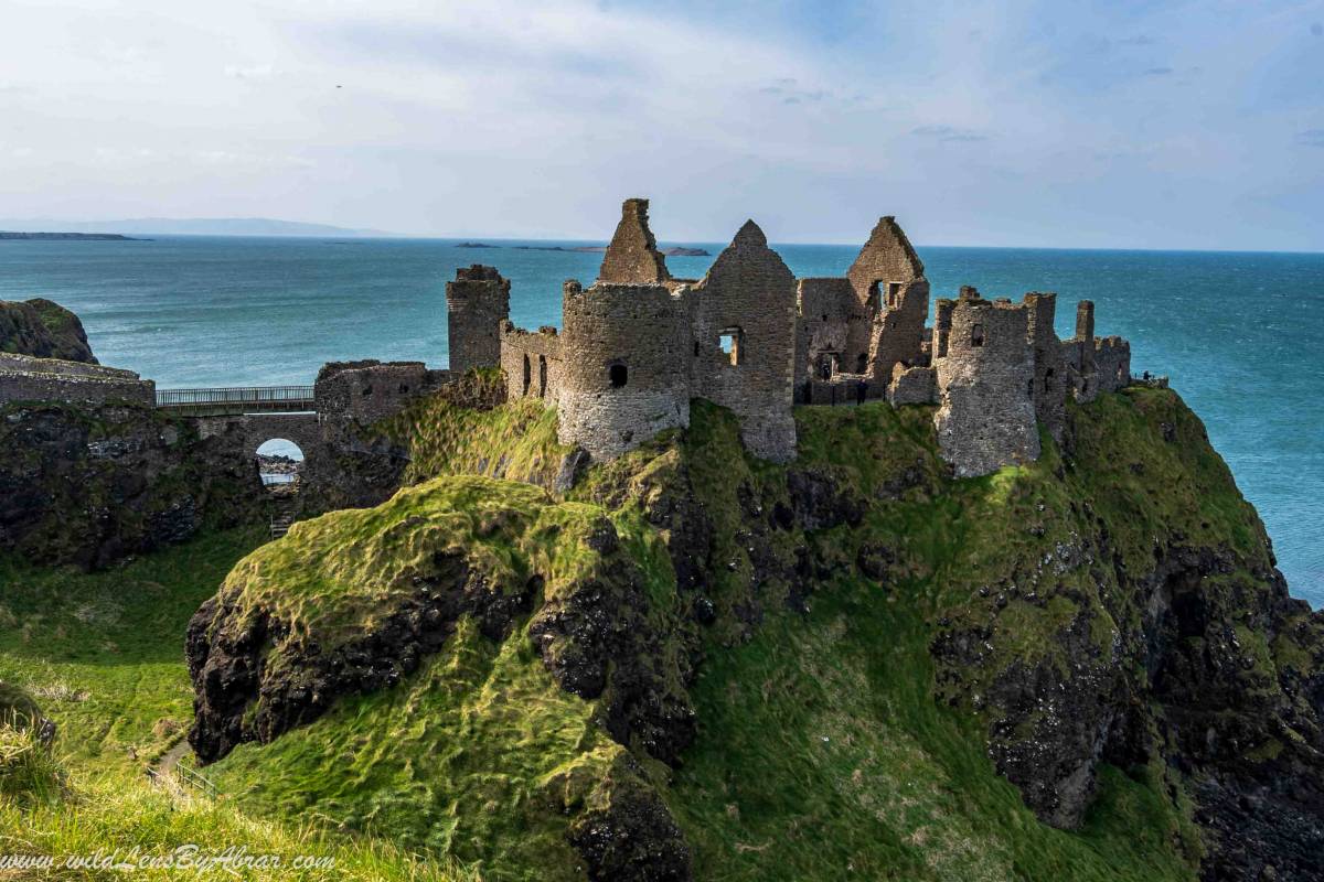 Path going down to the beach from Dunluce Castle is closed due to construction work