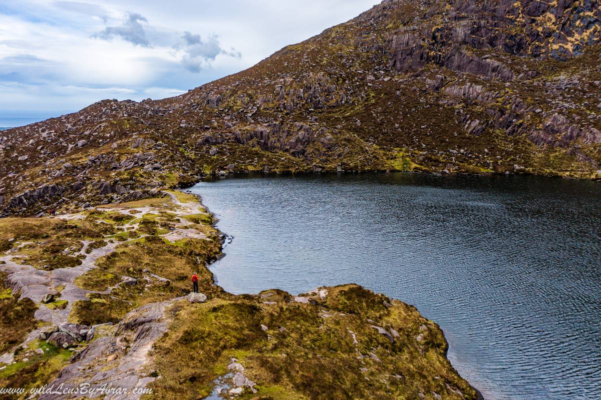 Lough Doon near Conor Pass in Dingle Peninsula