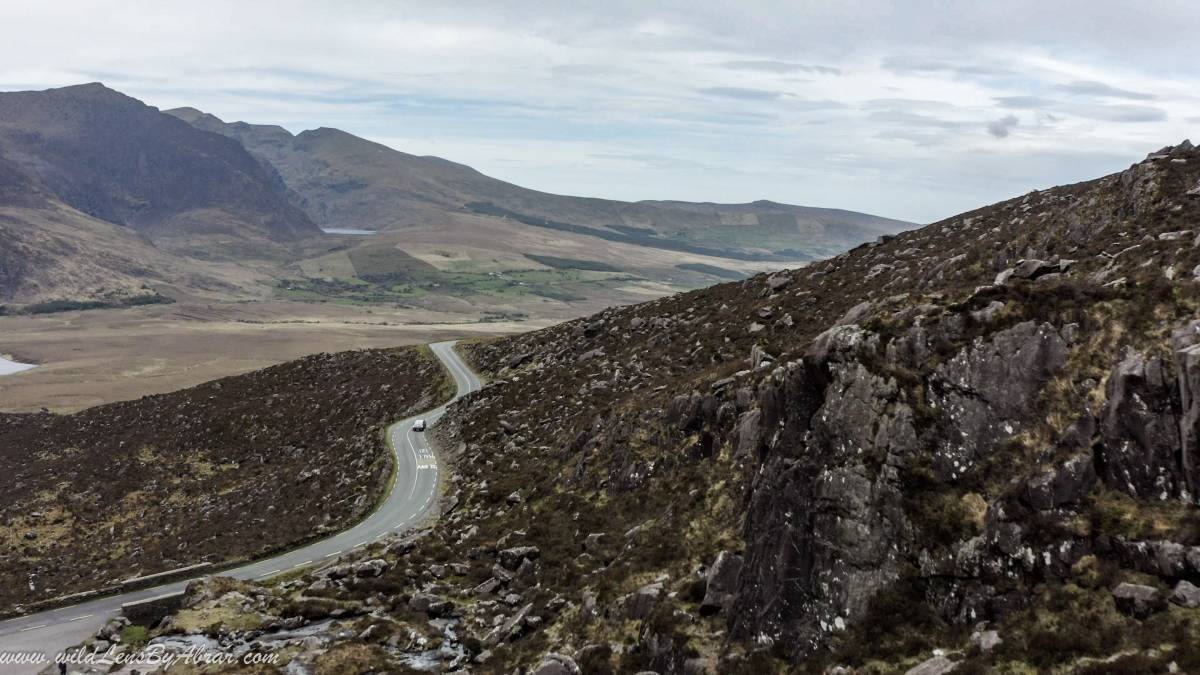 Stunning views on both side of the Conor Pass road