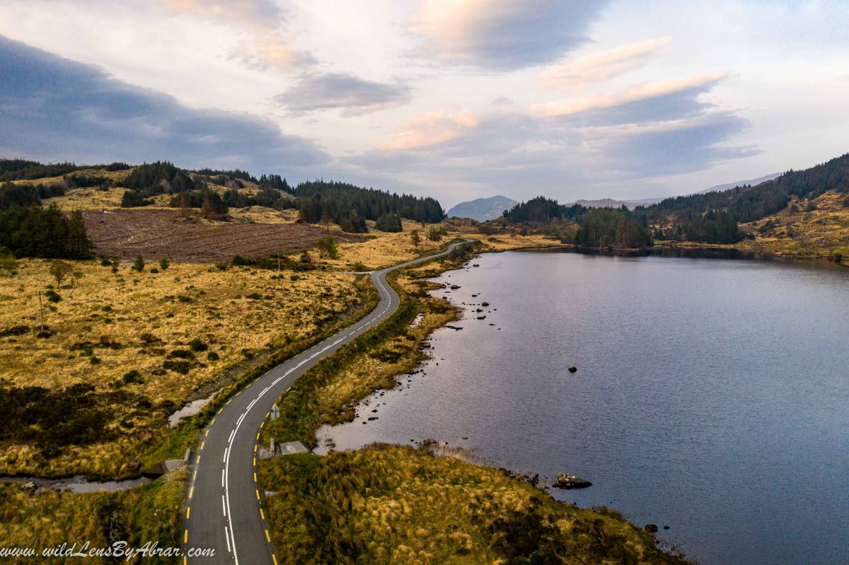 Beautiful Lough Looscaunagh on Ring of Kerry