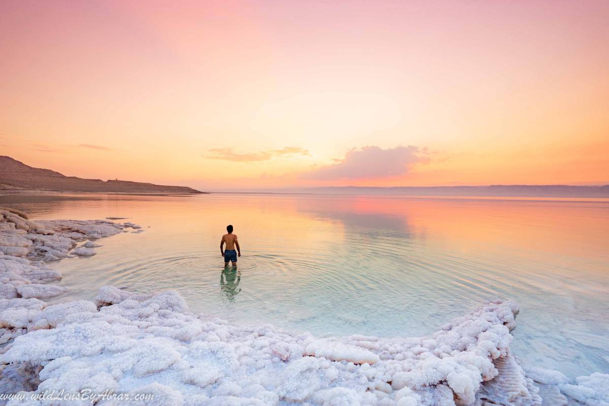 Best place to photograph Dead sea in Jordan