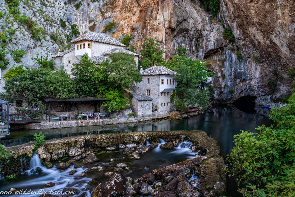 The Path Behind the Restaurants will Lead to this View of Blagaj Tekke (Teqeja e Sari Salltëkut)