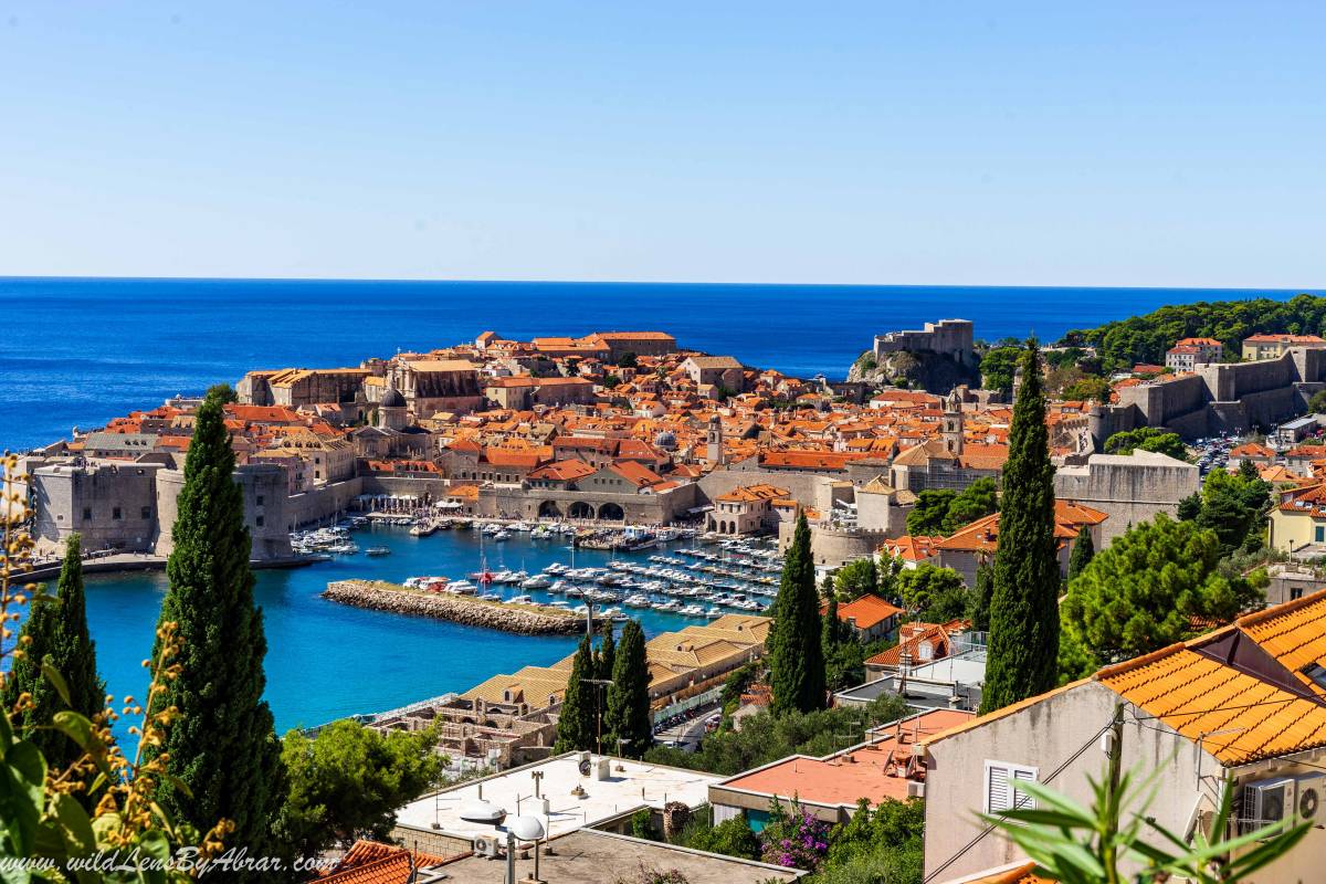 Dubrovnik - Picture taken from rooftop car park on Ul. Bruna Busica.