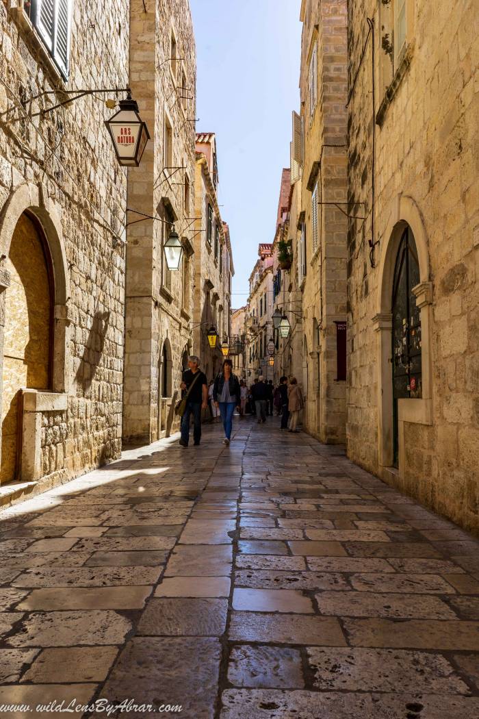 Ul. od Puča one of the most impressive streets in Dubrovnik
