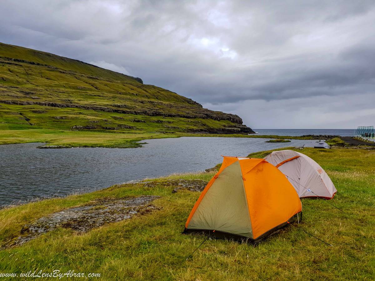 Camping Eid next to Á Mølini Football Field​