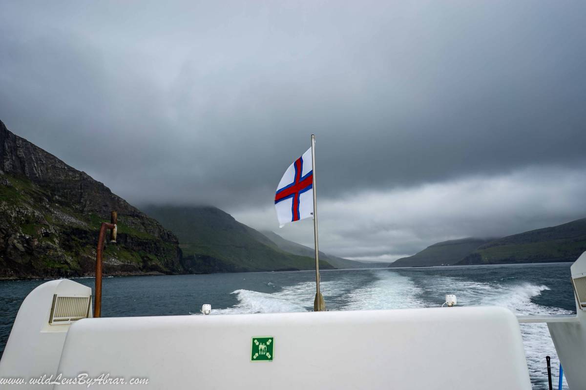 Ferry to Mykines was very bumpy due to bad sailing conditions