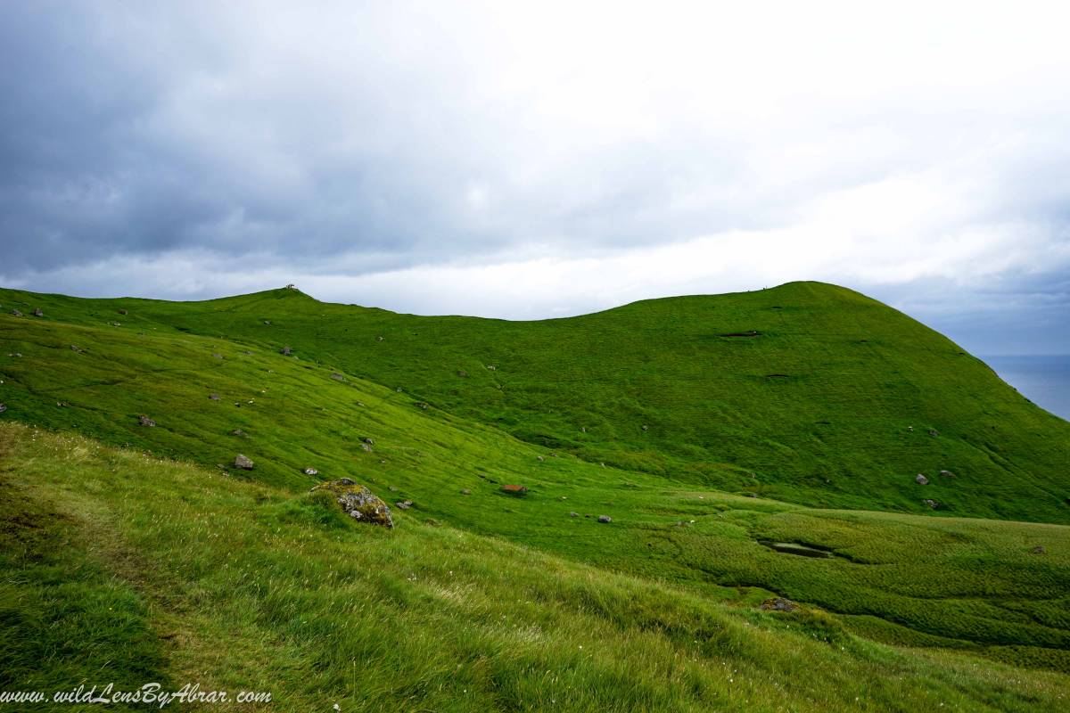 Kallur lighthouse around half way through the hike