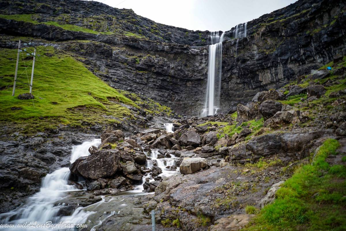 Fossa Waterfall on the island of Streymoy