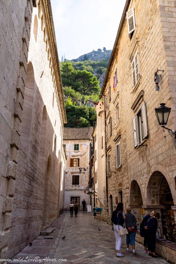 Winding narrow streets of Old town