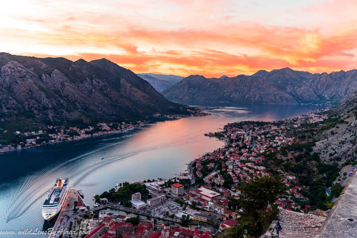 Bay of Kotor from Kotor Fortress