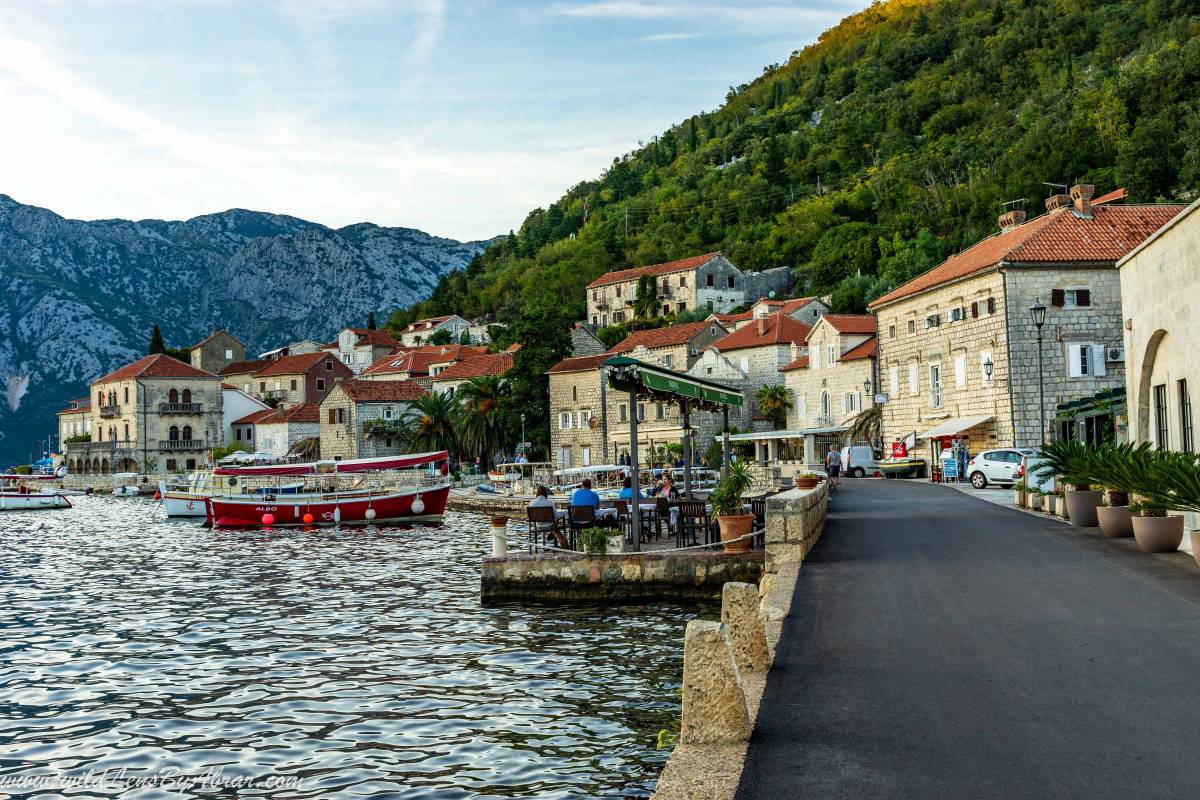 The main street of Perast