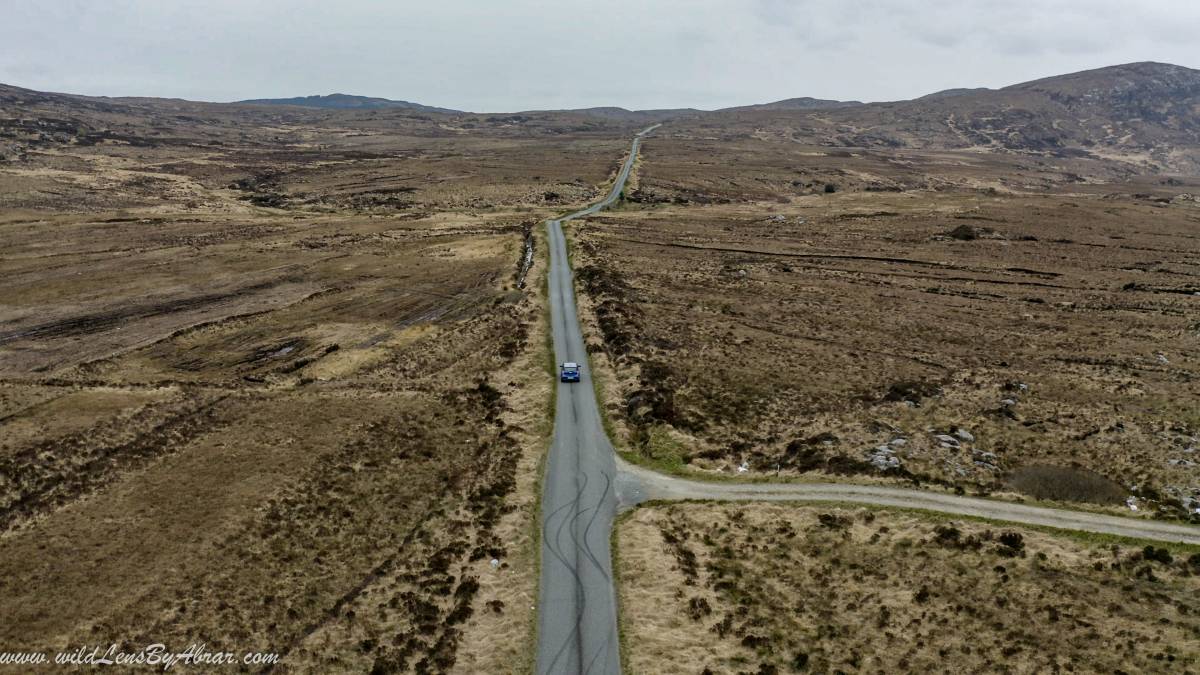 Driving near Glenveagh National Park