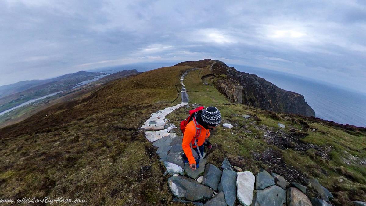 The hiking path from Bunglass point is in perfect condition