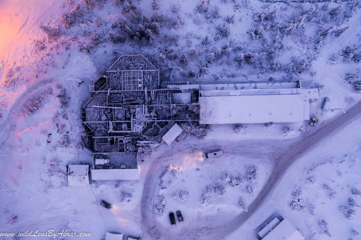 Iso-Syöte hotel was completely destroyed by the fire