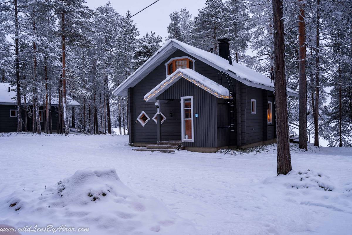 Our hut in Posio which is only 30 minutes drove from Riisitunturi National Park