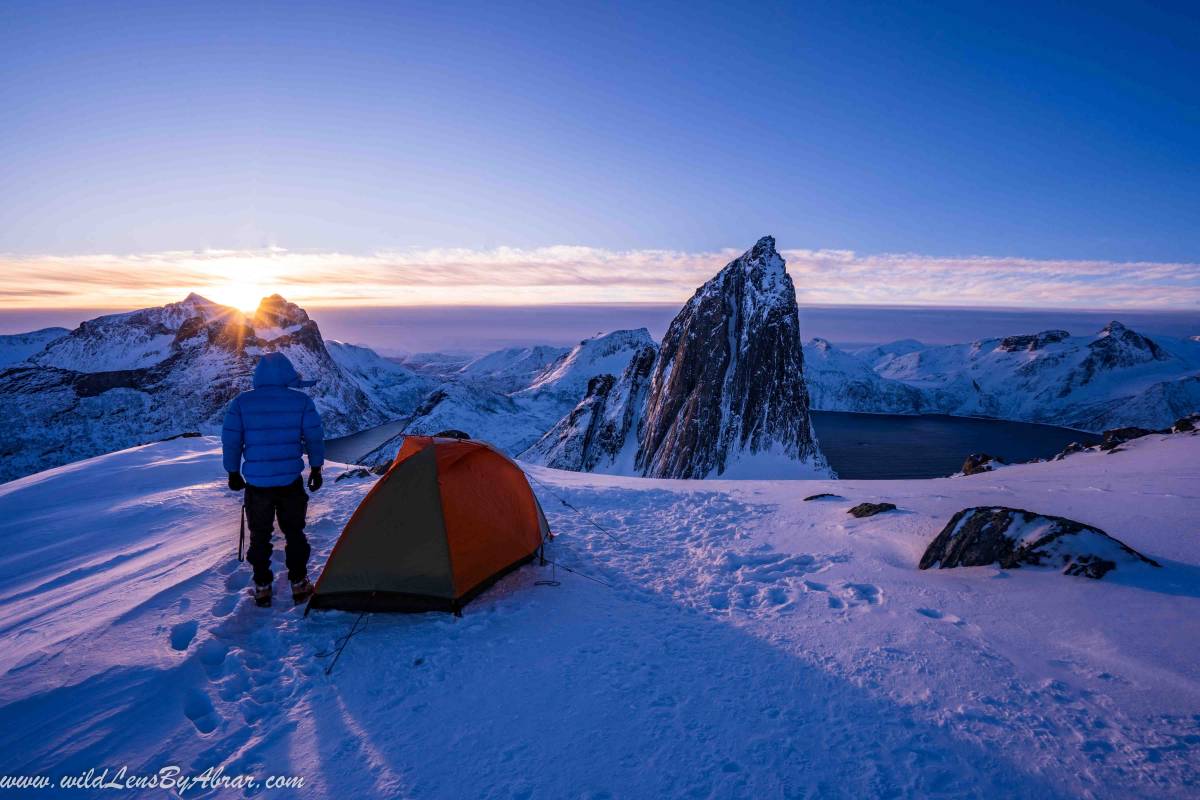 Wild Camping at Segla Mountain