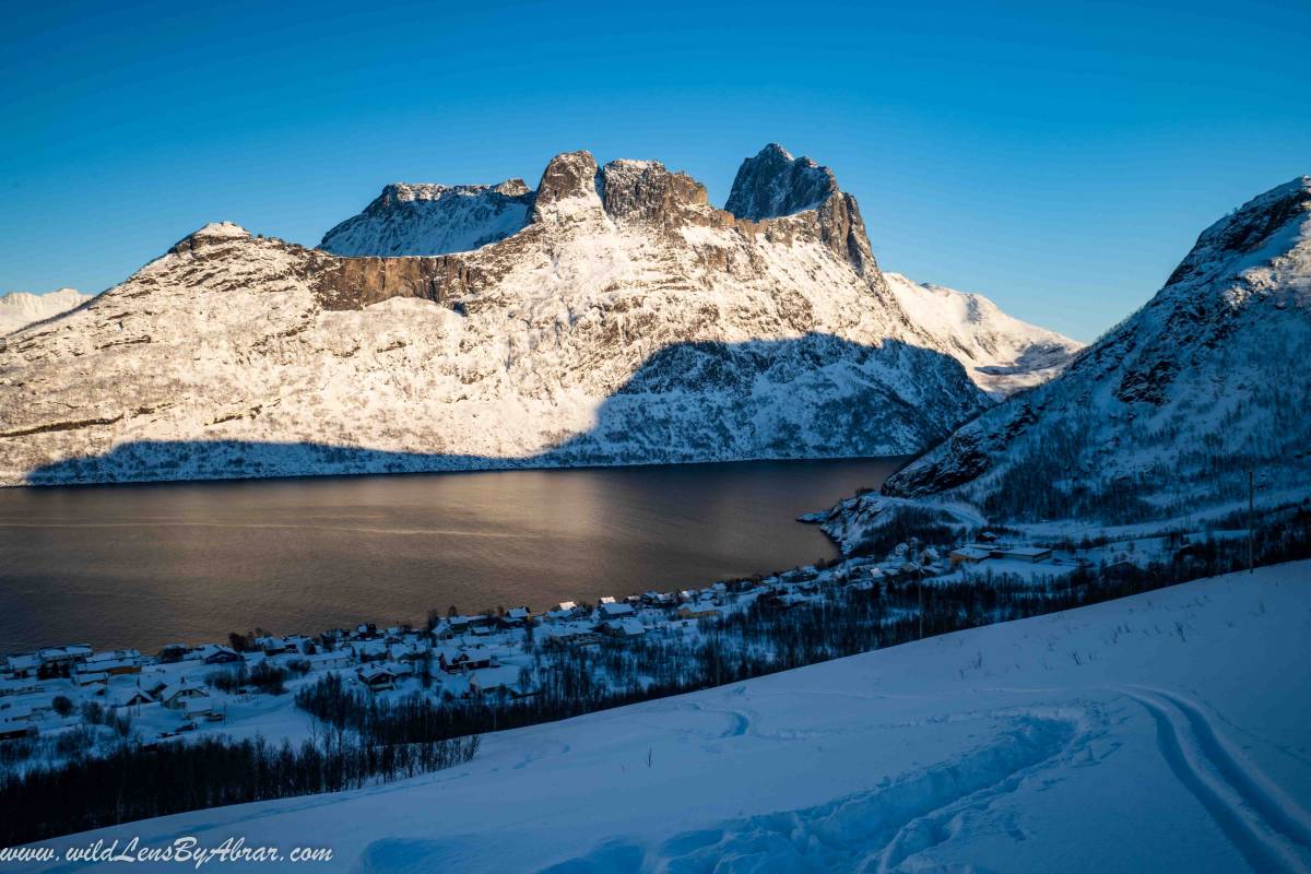 Hesten Hiking trail in Winter