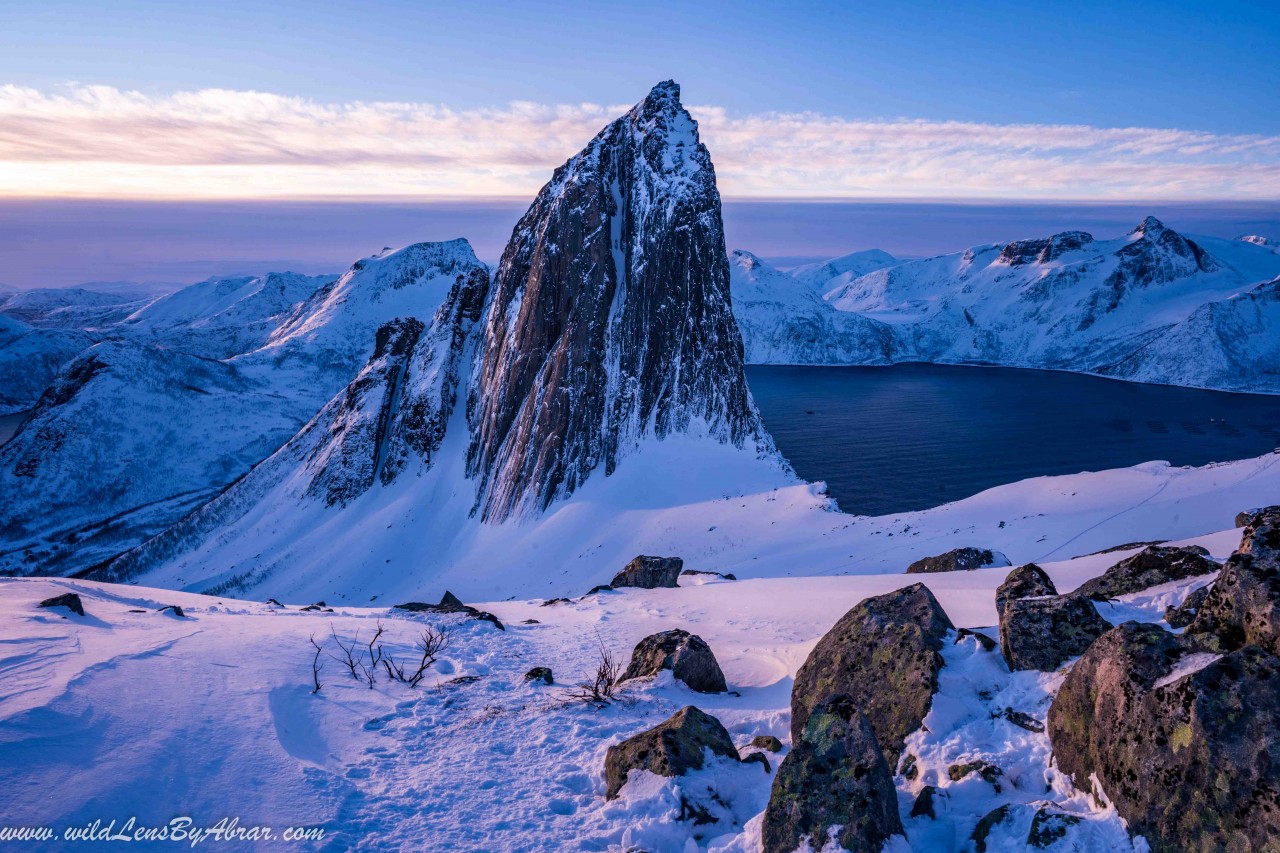 How to Hike to Iconic Segla and Hesten Mountain in Senja in Summer and Winter, Northern Norway