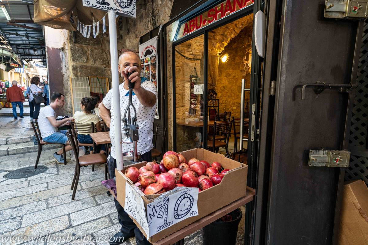 Pomegranate Vendor in Bethlehem