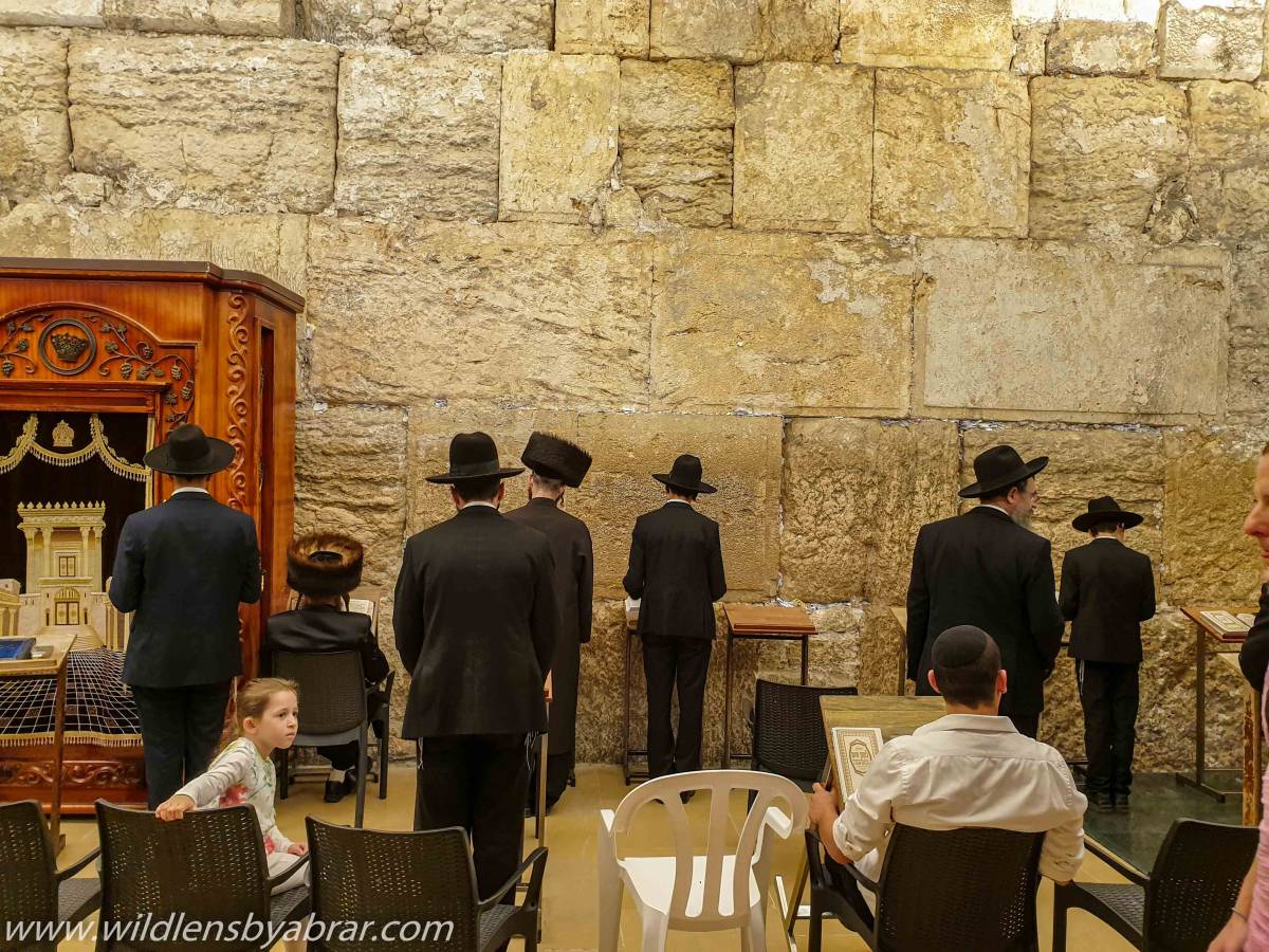 Jews Praying at Western Wall