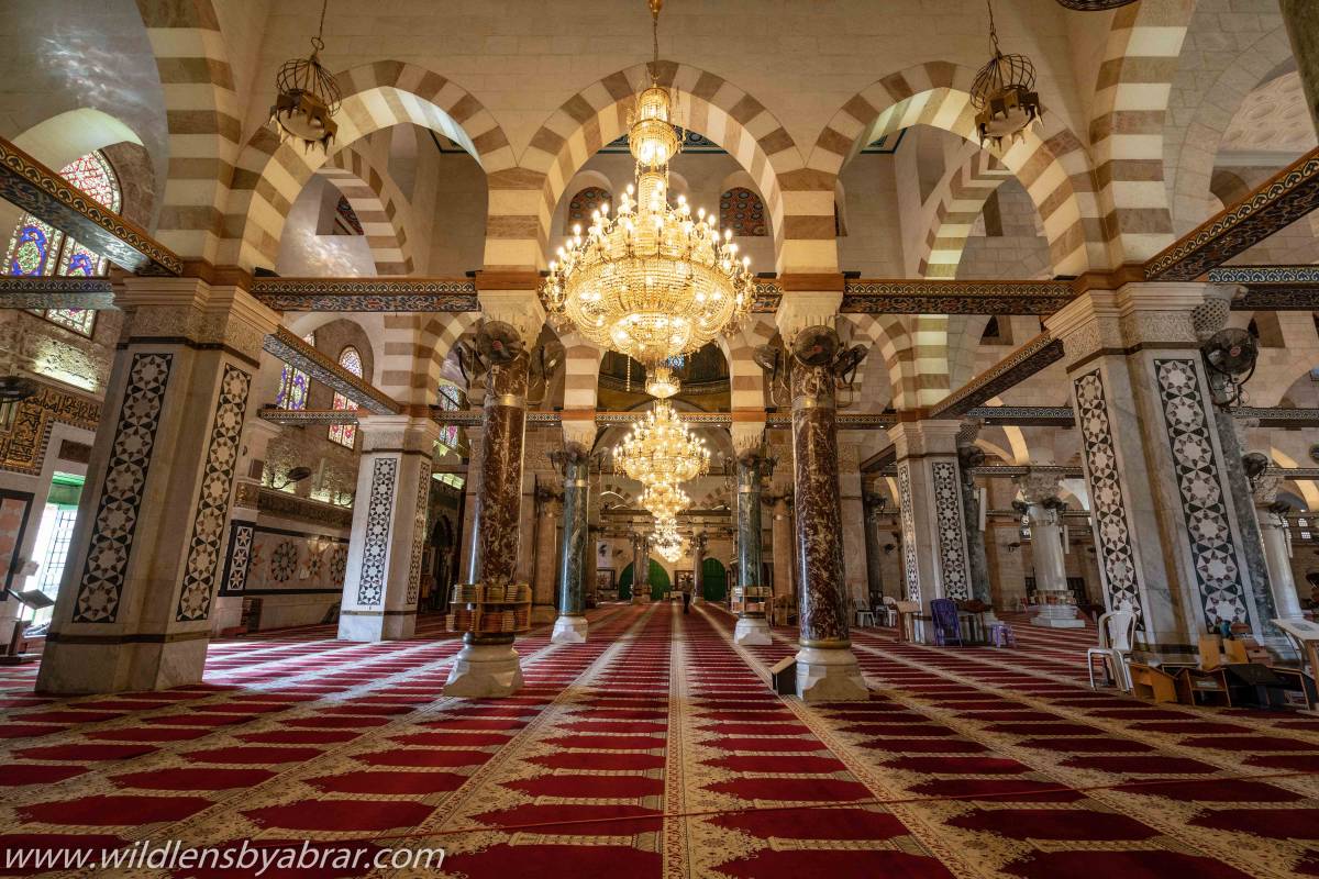 Interior of Al-Aqsa Mosque