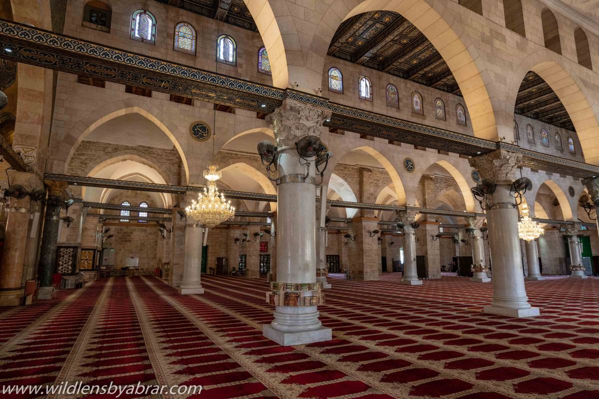 Interior of Al-Aqsa Mosque