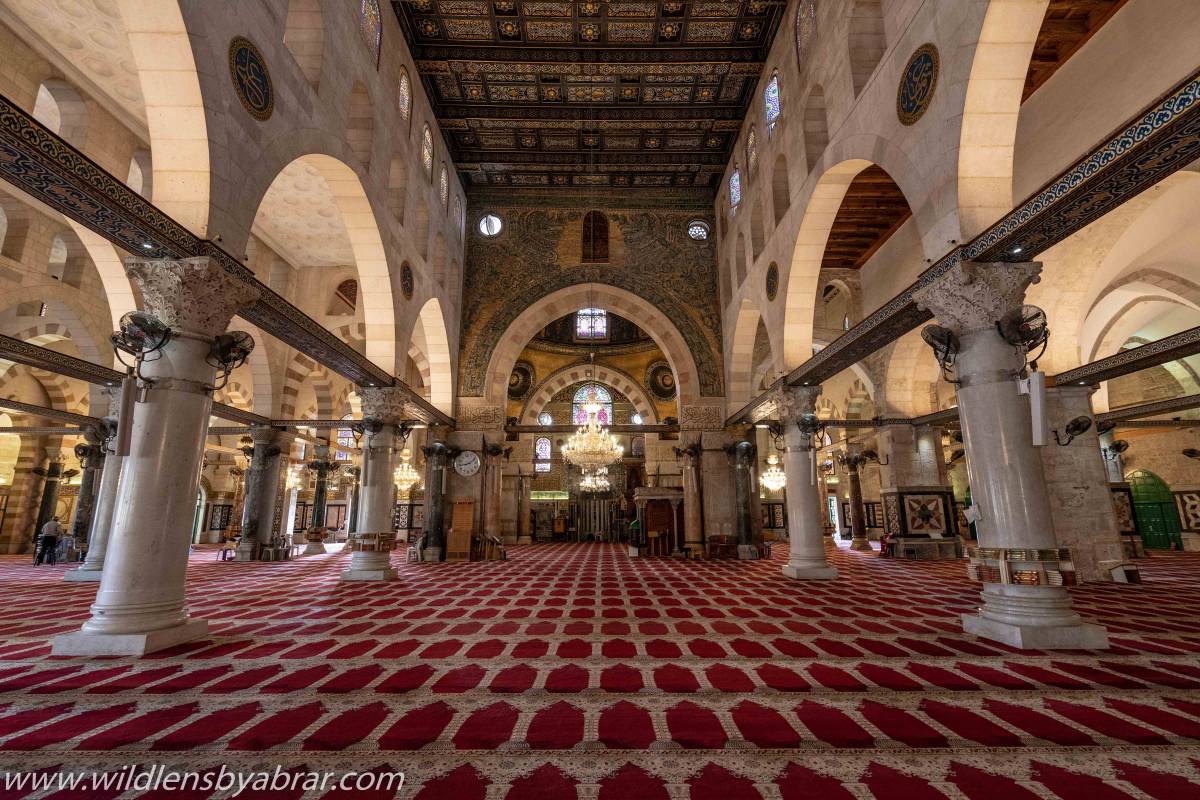 Interior of Al-Aqsa Mosque