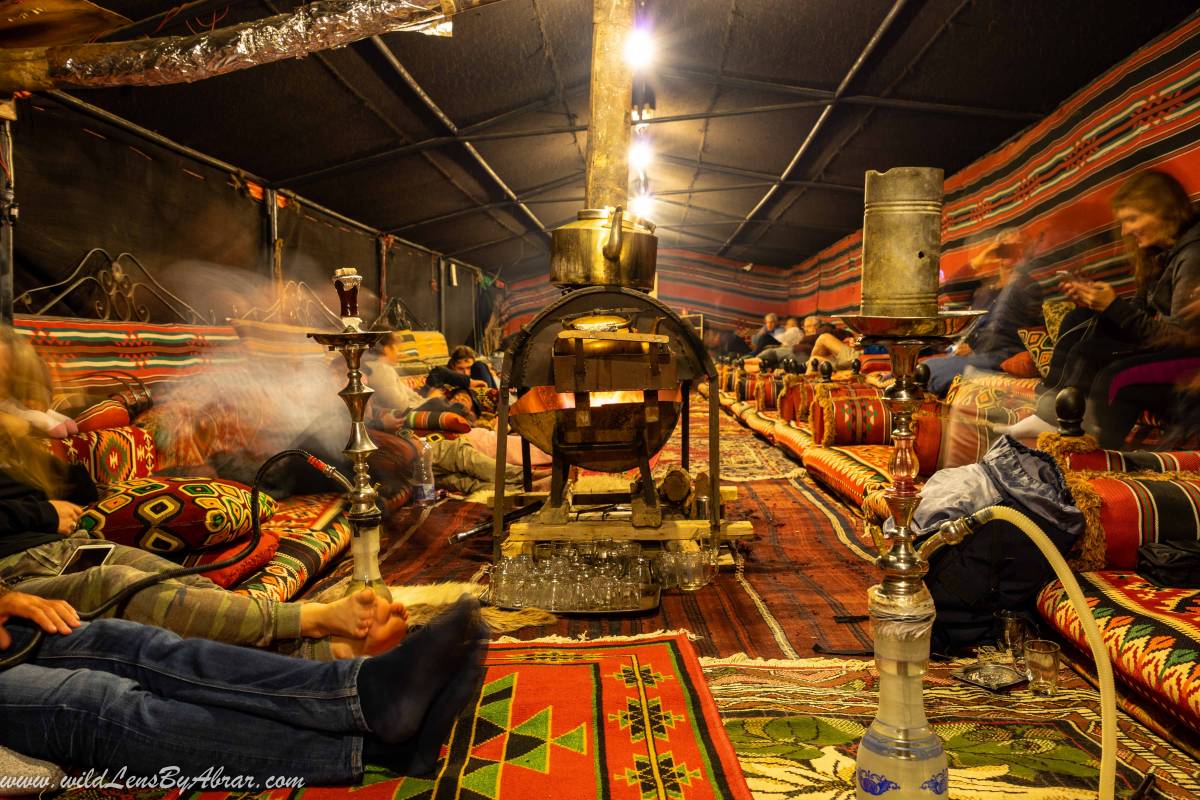 The traditional Beit Shaar Tent in Seven Wonders Bedouin Camp