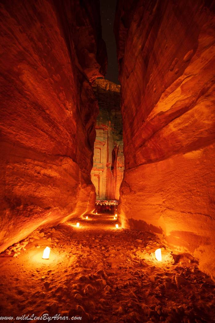 Petra by Night - The Siq