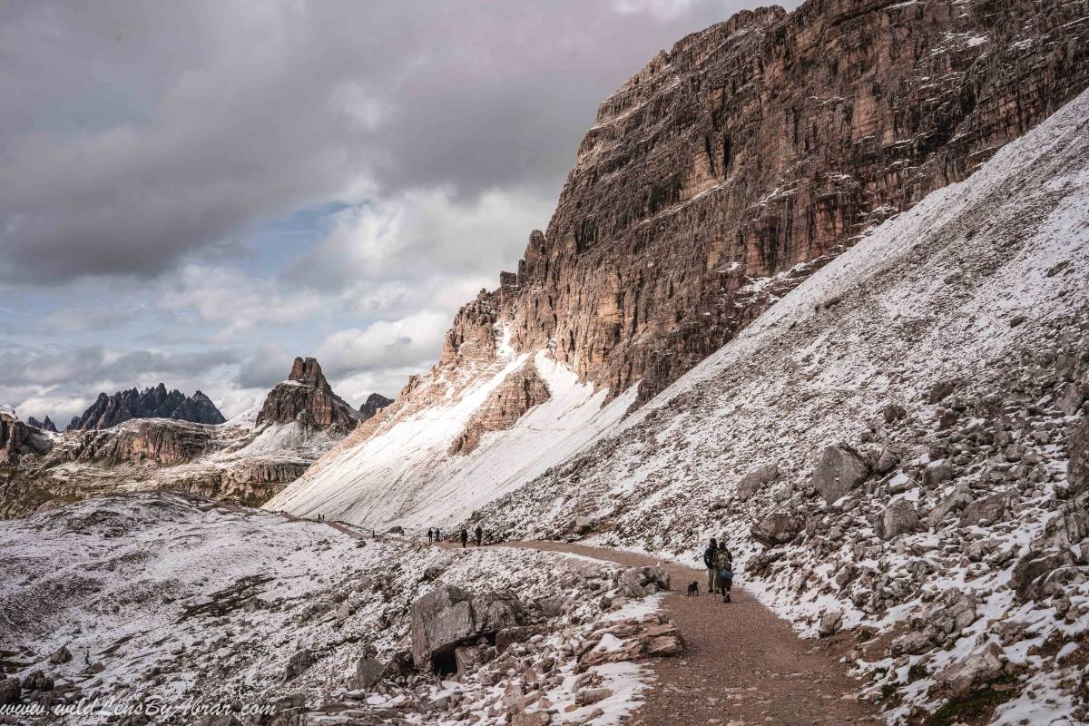 Tre Cime di Lavaredo Trail towards Rifugio Antonio Locatelli