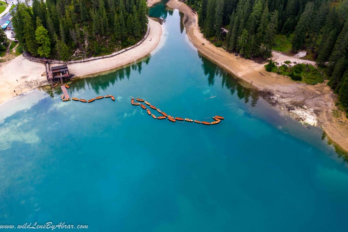 Boats on Lago di Braies