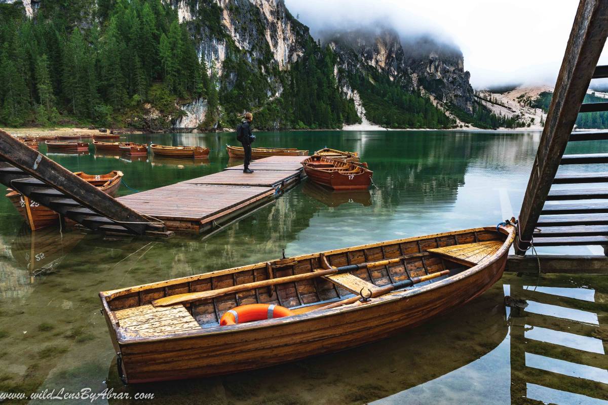 Misty morning at Lago di Braies