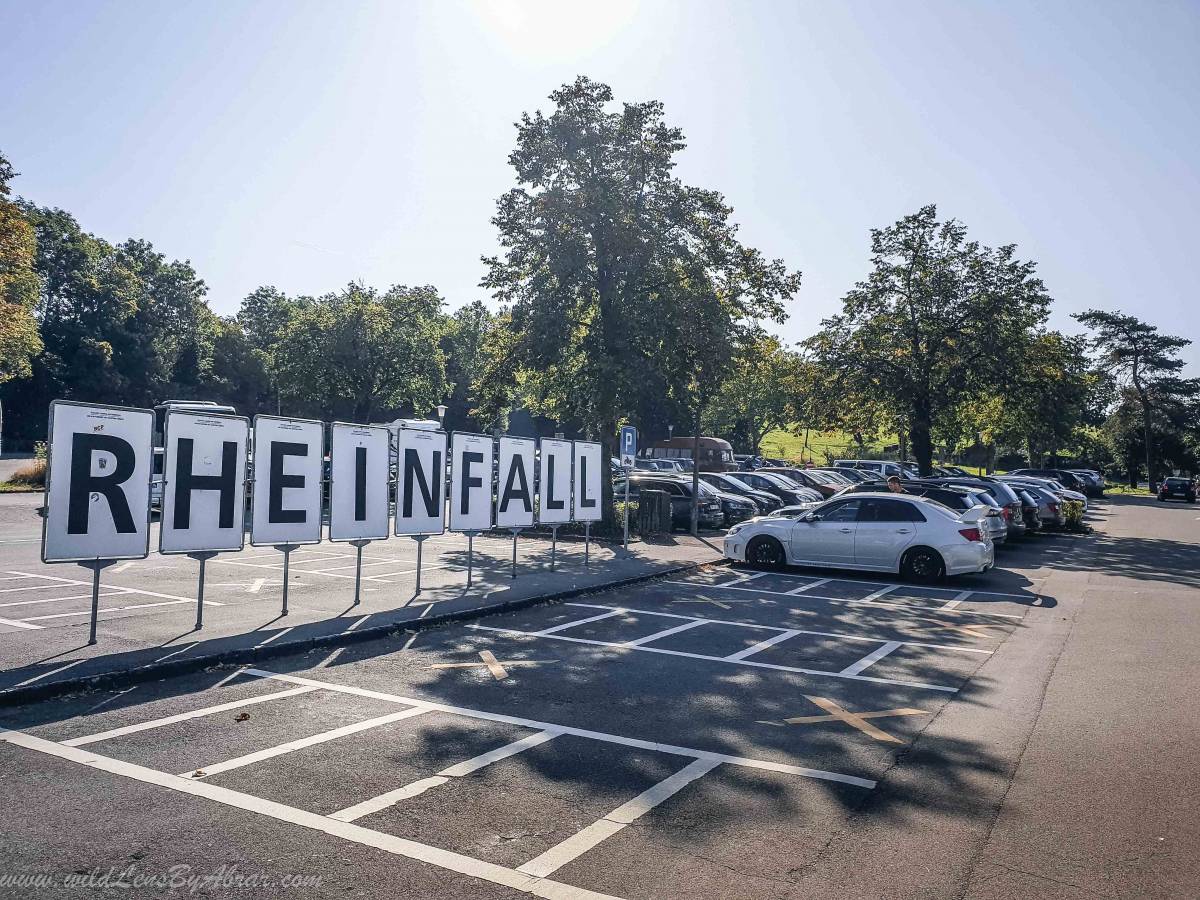 Parking at Rhine Falls