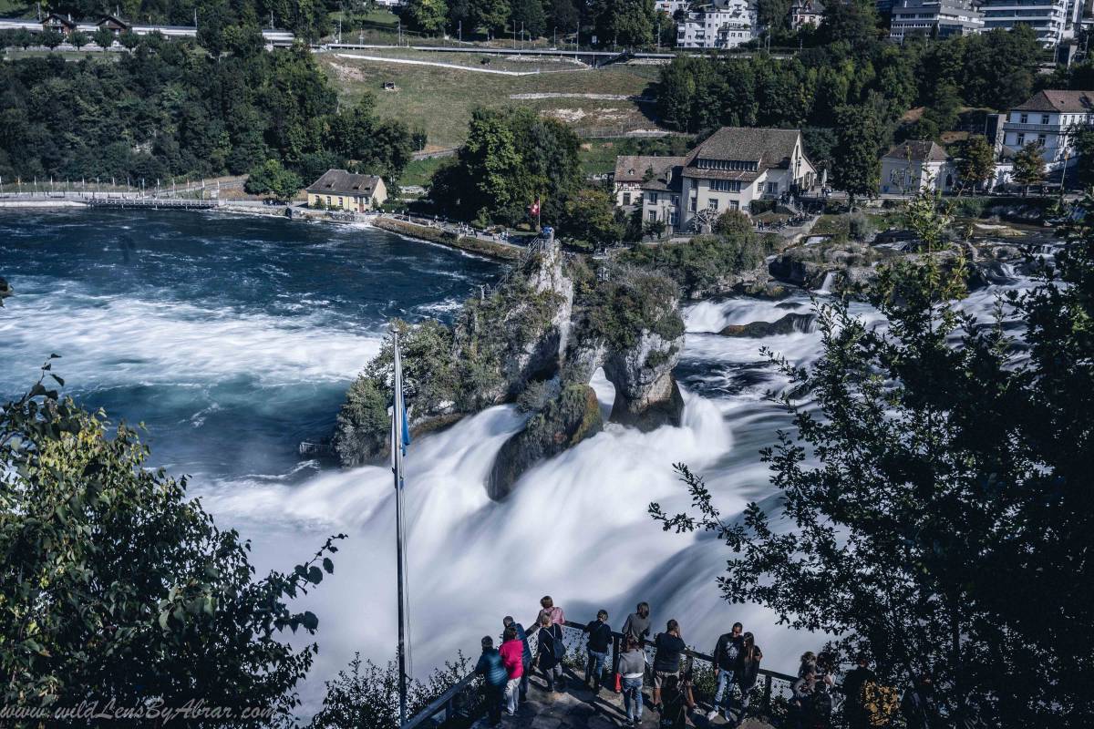 Rhine Falls (Rheinfall) from Southern banks viewing-points