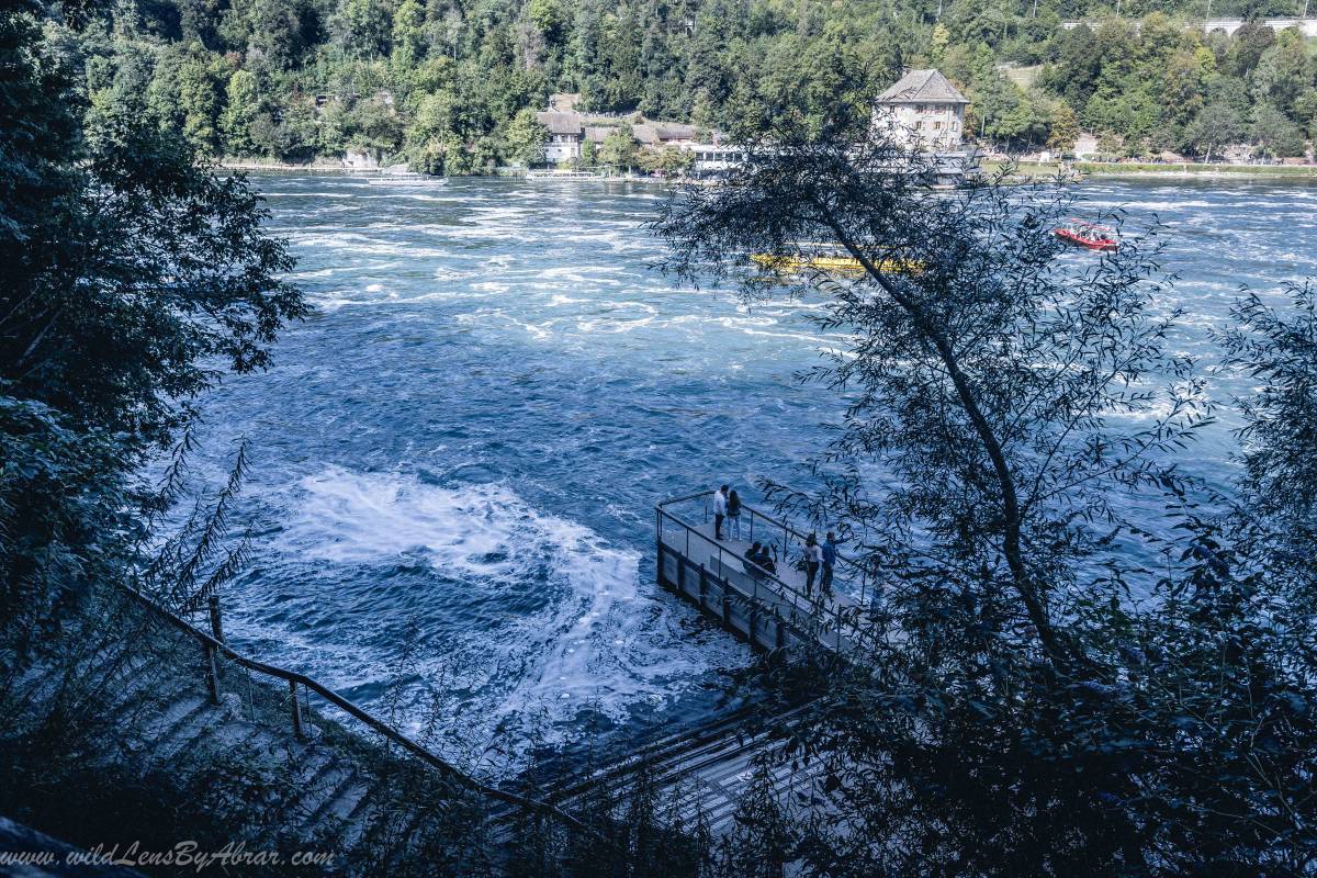 Rhine Falls (Rheinfall) from Southern banks viewing-points