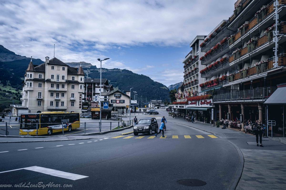 The views from the Grindelwald main street