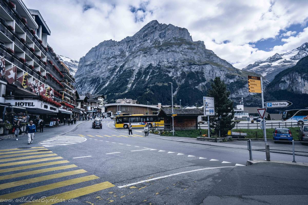 The views from the Grindelwald main street