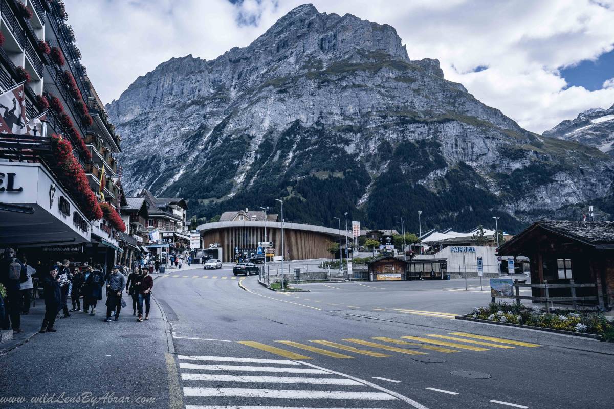 The views from the Grindelwald main street