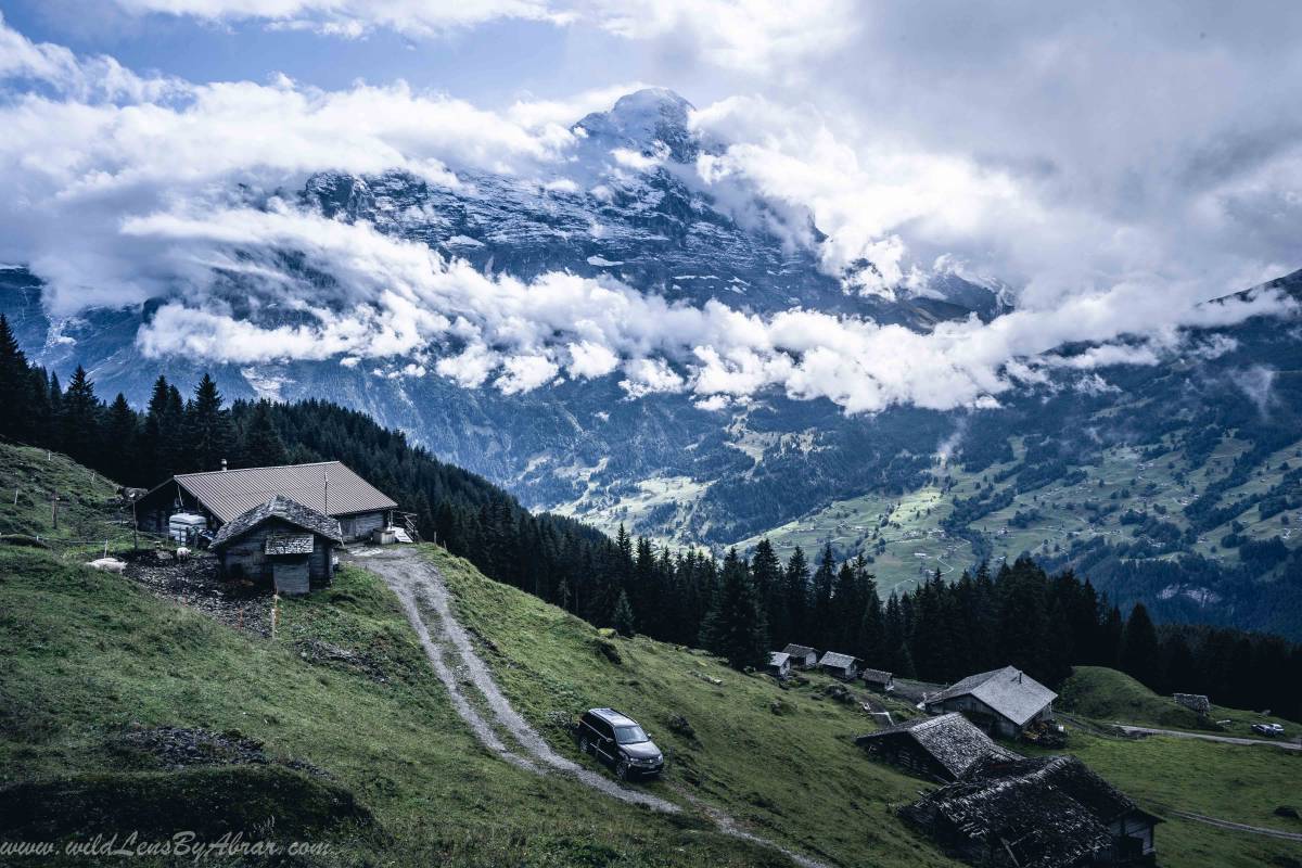 The iconic Eiger North Face