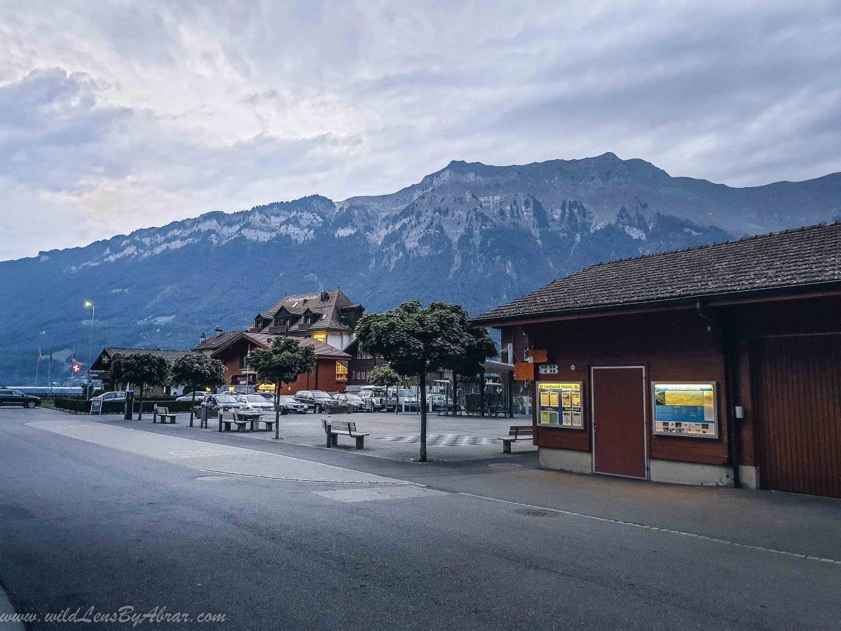 Iseltwald village square also known as Dorfplatz