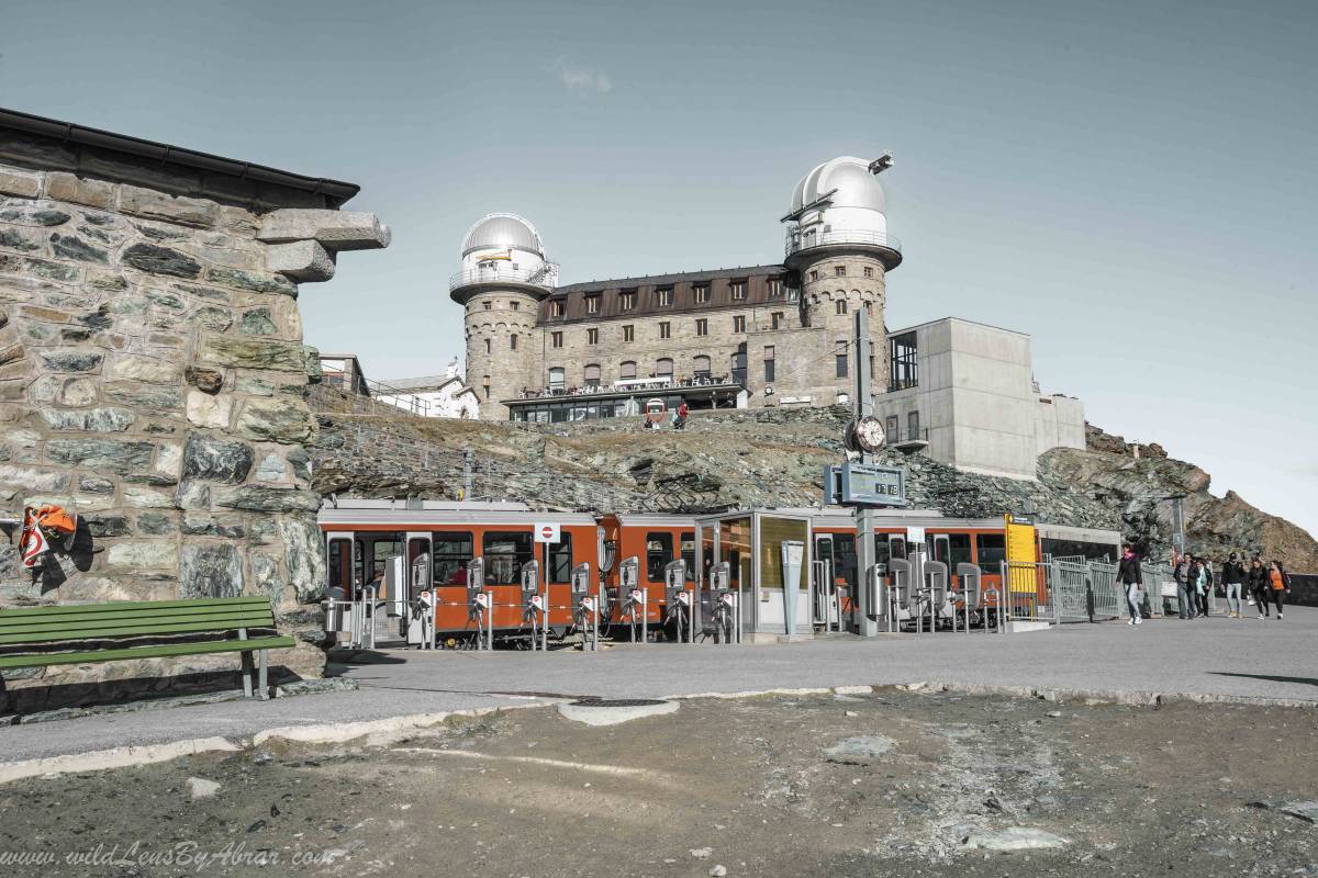 Gornergrat train station and hotel